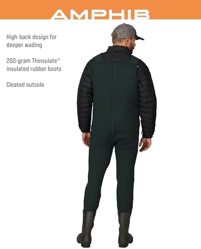 FROGG TOGGS Men's Amphib Neoprene Waterproof Fishing Bootfoot Chest Wader for Fishing, Cleated, 10 - Image 3